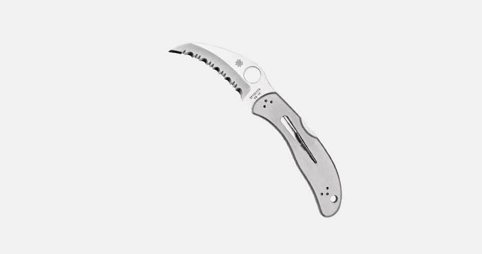 Spyderco Harpy Folding Knife, top fishing knife