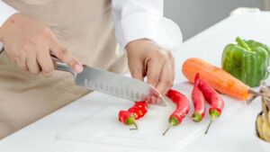 How to Cut With a Santoku Knife, how to use a santoku knife