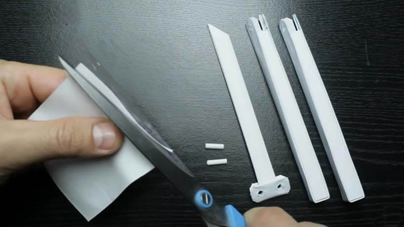 how to make a paper butterfly knife, paper butterfly knife template