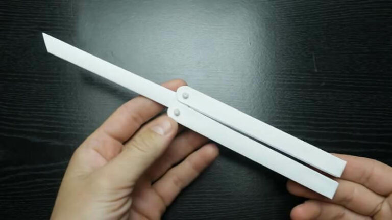 how to make a knife out of paper, How To Make A Butterfly Knife Out Of Paper